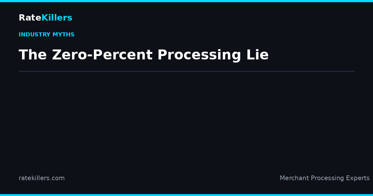 Zero percent processing surcharge programs exposed — the lie behind free credit card processing